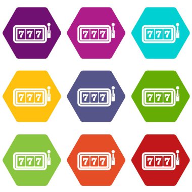 Şanslı-7 slot makinesi simgesini renk altı yüzlü ayarla