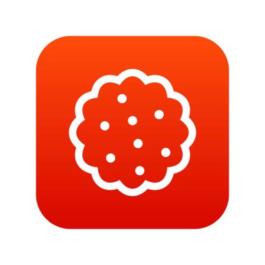 Tanımlama bilgileri simge dijital kırmızı