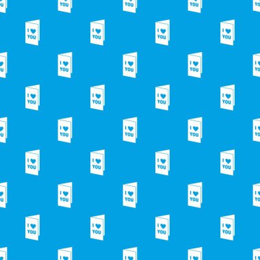 Mutlu Sevgililer günü ya da ayiklama kartı desen kesintisiz mavi