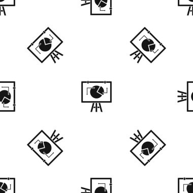 Flip chart istatistikleri desen sorunsuz siyah