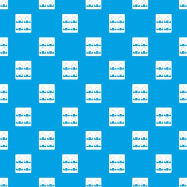 Suşi desen kesintisiz mavi