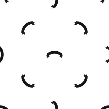 Afiş şerit deseni sorunsuz siyah