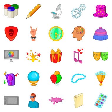 Yaratıcı Icons set, karikatür tarzı