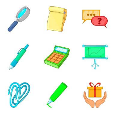 Takım simgeler kümesi, karikatür tarzı olarak çalışmak