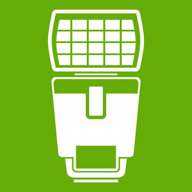 Kamera simgesi yeşil için flaş aydınlatma