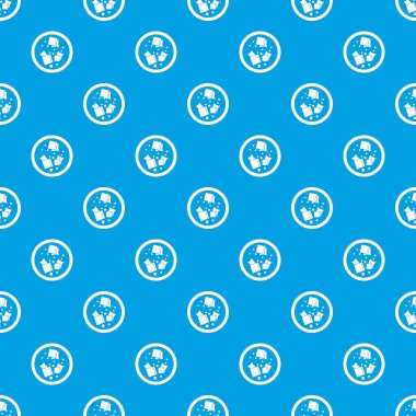 Asya sos desen kesintisiz mavi