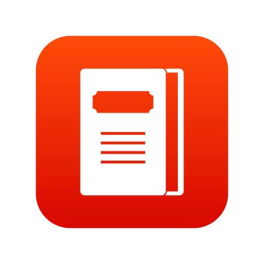 Öğretici simgesi dijital kırmızı