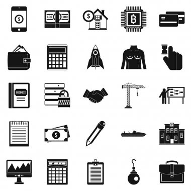 Gerektiğini Icons set, basit tarzı