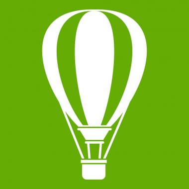Sıcak hava balon simgesi yeşil
