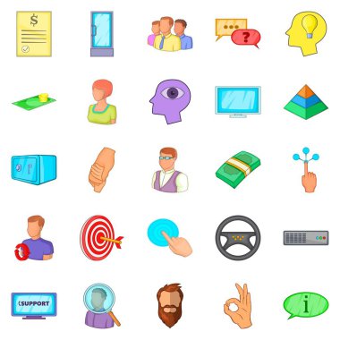 Mürettebat simgeleri ayarlandı, çizgi film biçimi