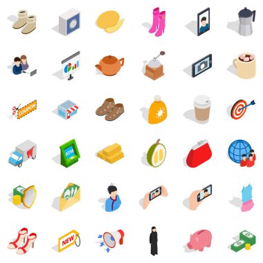 ATM Icons set, izometrik stili
