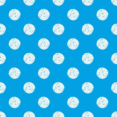 Küçük gezegen desen kesintisiz mavi