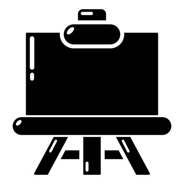 Simge, basit siyah stil tuval