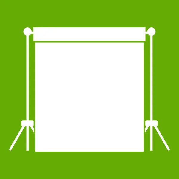 Studio icono de fondo verde — Vector de stock