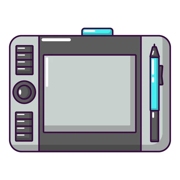 Grafik-Tablet-Symbol, Cartoon-Stil — Stockvektor