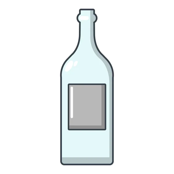 Ícone de garrafa vazio, estilo dos desenhos animados — Vetor de Stock