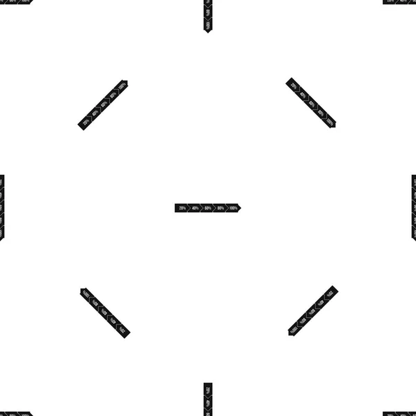 Інфографічний візерунок відсоткової стрілки безшовний чорний — стоковий вектор
