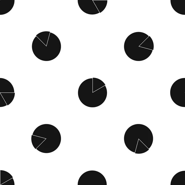Patrón gráfico circular de negocios negro sin costura — Archivo Imágenes Vectoriales