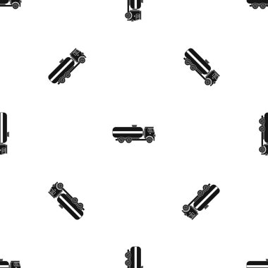 Yakıt tankeri kamyon model sorunsuz siyah