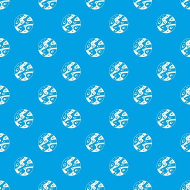 Moon pattern seamless blue