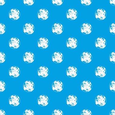 Küçük gezegen desen kesintisiz mavi