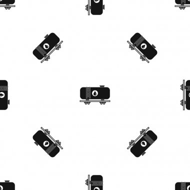 Petrol demiryolu tank desen sorunsuz siyah