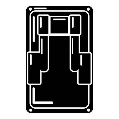 Anahtar simgesi, basit tarzı.