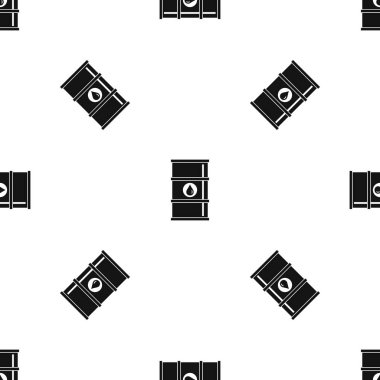 Petrol varil desen sorunsuz siyah