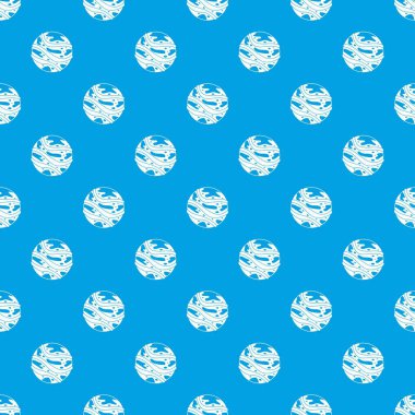 Yuvarlak gezegen desen kesintisiz mavi