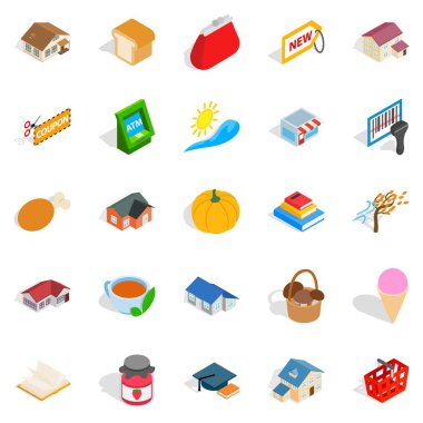 Şirin Icons set, izometrik stili