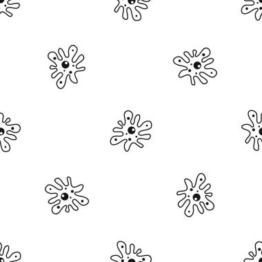 Amip desen sorunsuz siyah