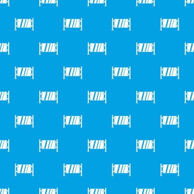 Cam kapı desen kesintisiz mavi