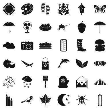 Sezon Icons set, basit tarzı