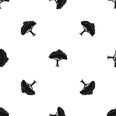 Ağaç desen sorunsuz siyah