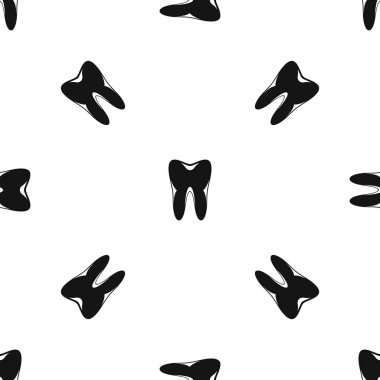 İnsan dişi deseni sorunsuz siyah