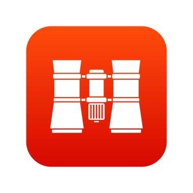 Dürbün simgesini dijital kırmızı