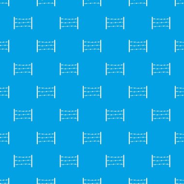 Yasak bölge desen kesintisiz mavi