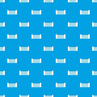 Taş çit desen kesintisiz mavi