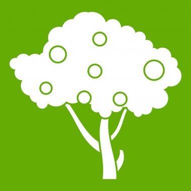 Elma ağacı dalları simgesi yeşil elma