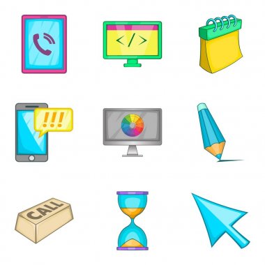 Filo Icons set, karikatür tarzı