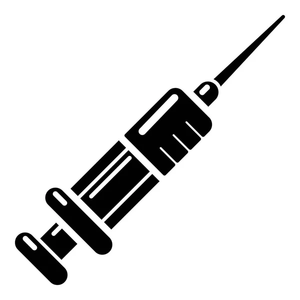 注射器图标, 简单的黑色样式 — 图库矢量图片