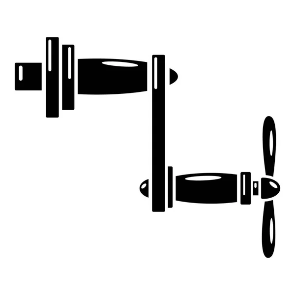 Reotary handle icon, simple style . — стоковый вектор