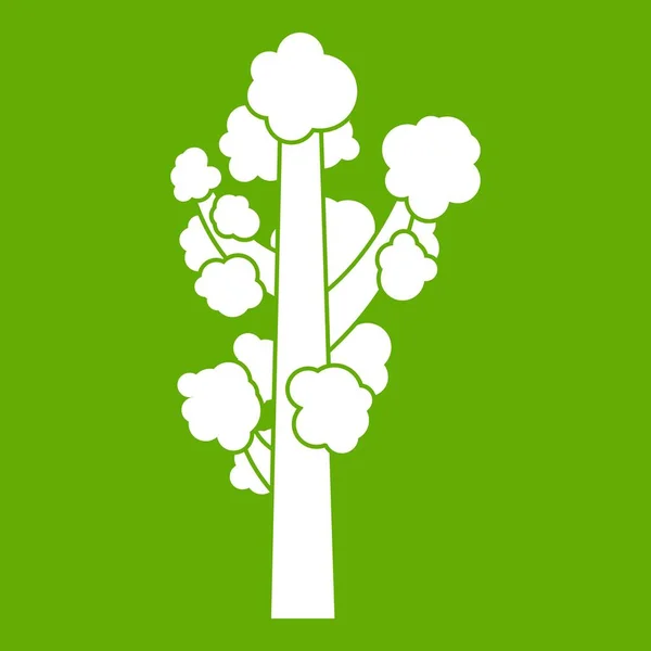 Warna hijau ikon pohon - Stok Vektor