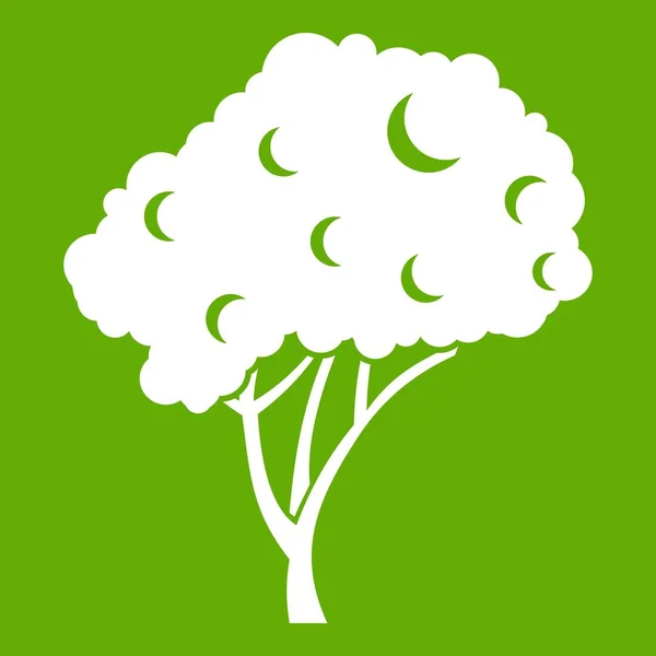 Ağaç simgesiyle yeşil — Stok Vektör
