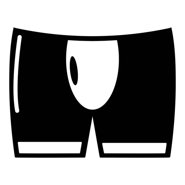 Muži krátké ikona, jednoduché černé styl — Stockový vektor
