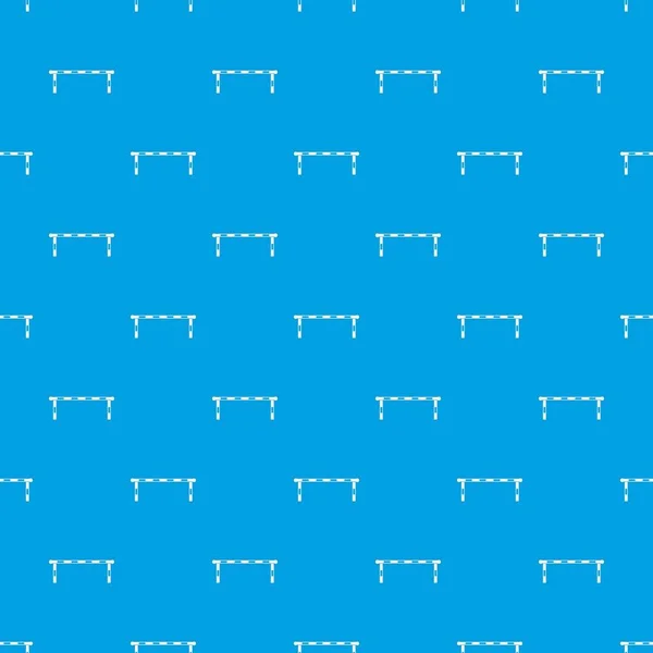 Listrado padrão de barreira azul sem costura — Vetor de Stock