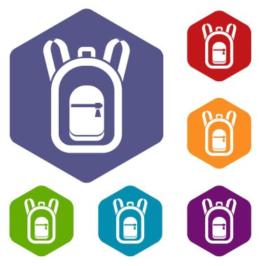 Sırt çantası Icons set