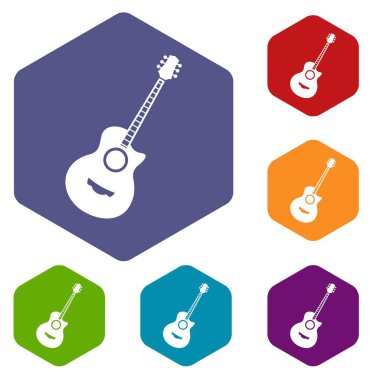 Klasik Gitar Icons set