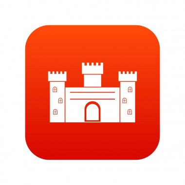 Ortaçağ surlarının simgesi dijital kırmızı