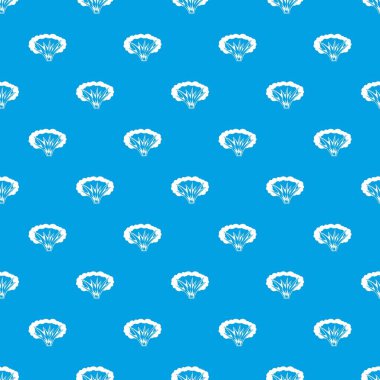 Atomik patlama desen kesintisiz mavi